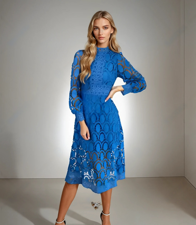 Vivienne | Farbenfrohes Maxikleid im Patchwork-Stil