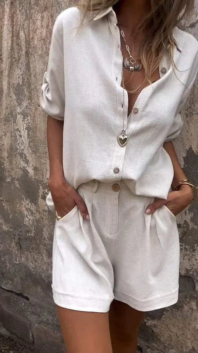 Amelie™ | Entspanntes Leinen-Set