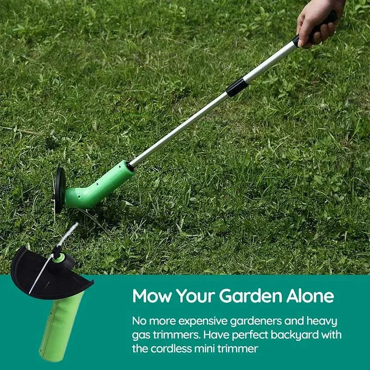 Timo Grün | Kabelloser Mini-Gras-Trimmer für mühelose Gartenpflege