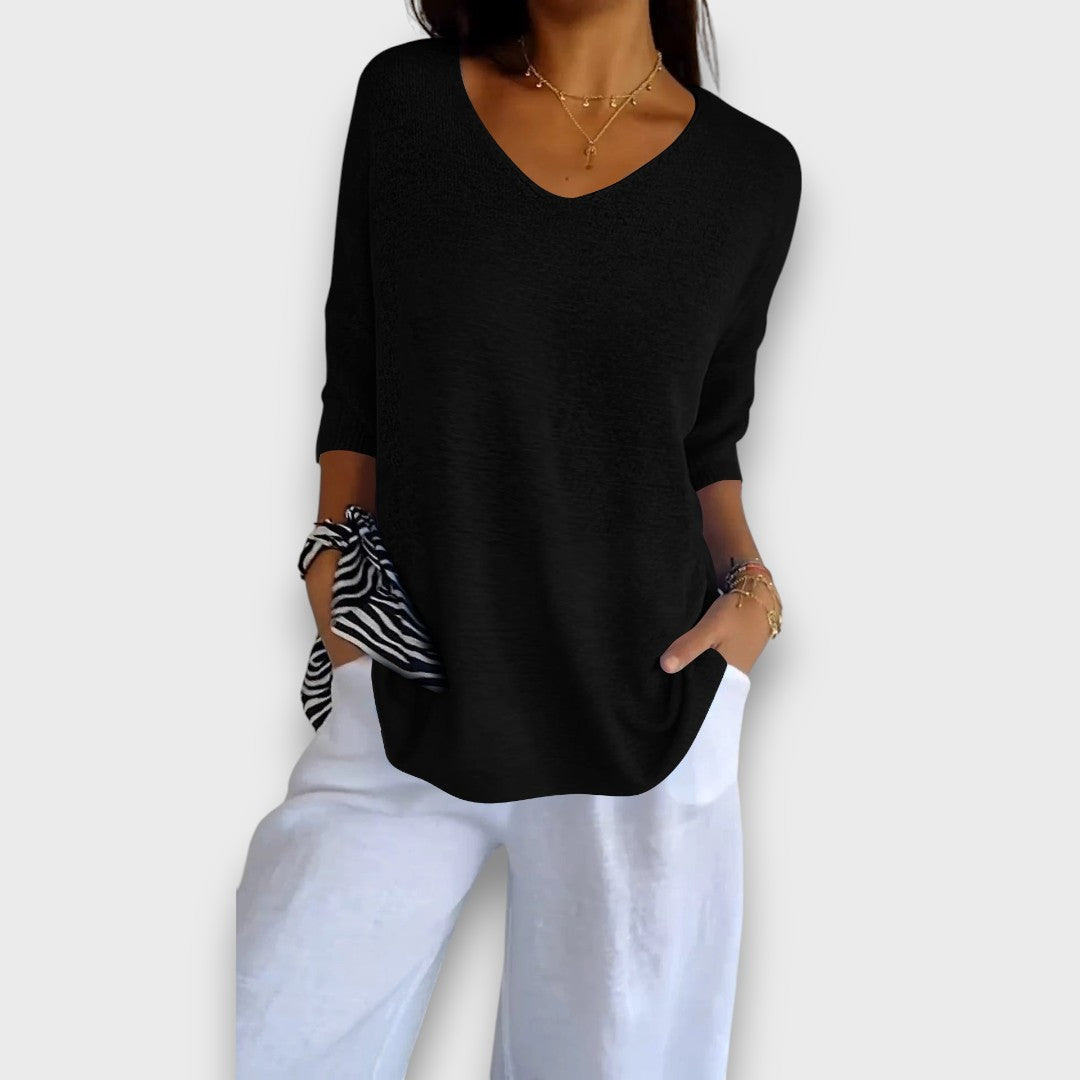 Livia – Stricktop mit V-Ausschnitt