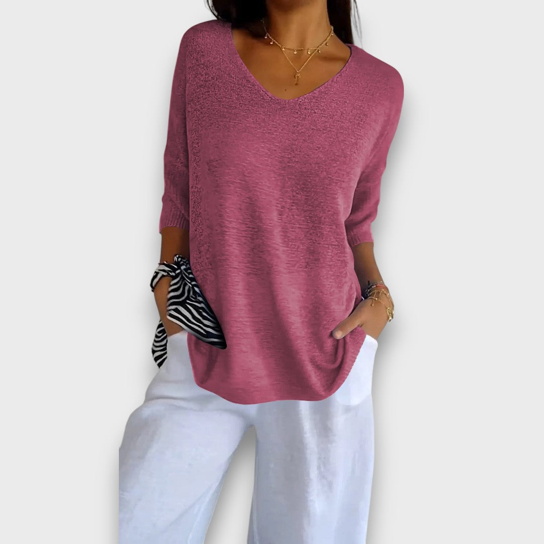 Livia – Stricktop mit V-Ausschnitt