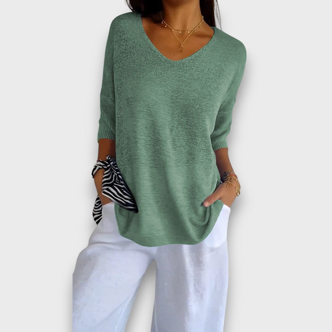 Livia – Stricktop mit V-Ausschnitt