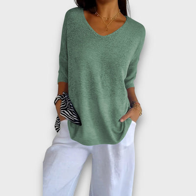 Livia – Stricktop mit V-Ausschnitt