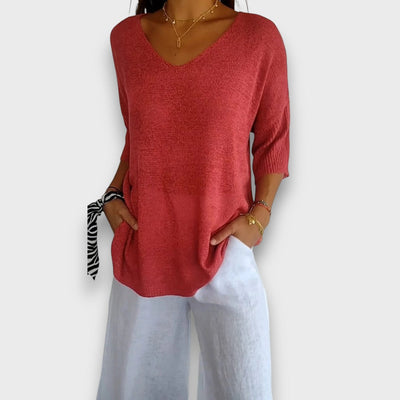 Livia – Stricktop mit V-Ausschnitt
