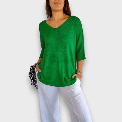 Livia – Stricktop mit V-Ausschnitt