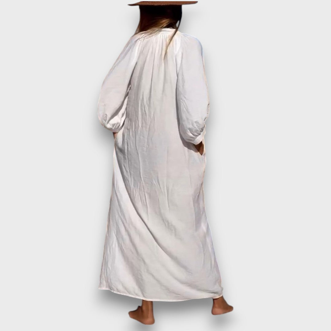 Elaria – Weit geschnittenes Hemdblusenkleid