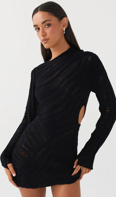 Elowen | Feminines Minikleid mit Cut-Out-Design