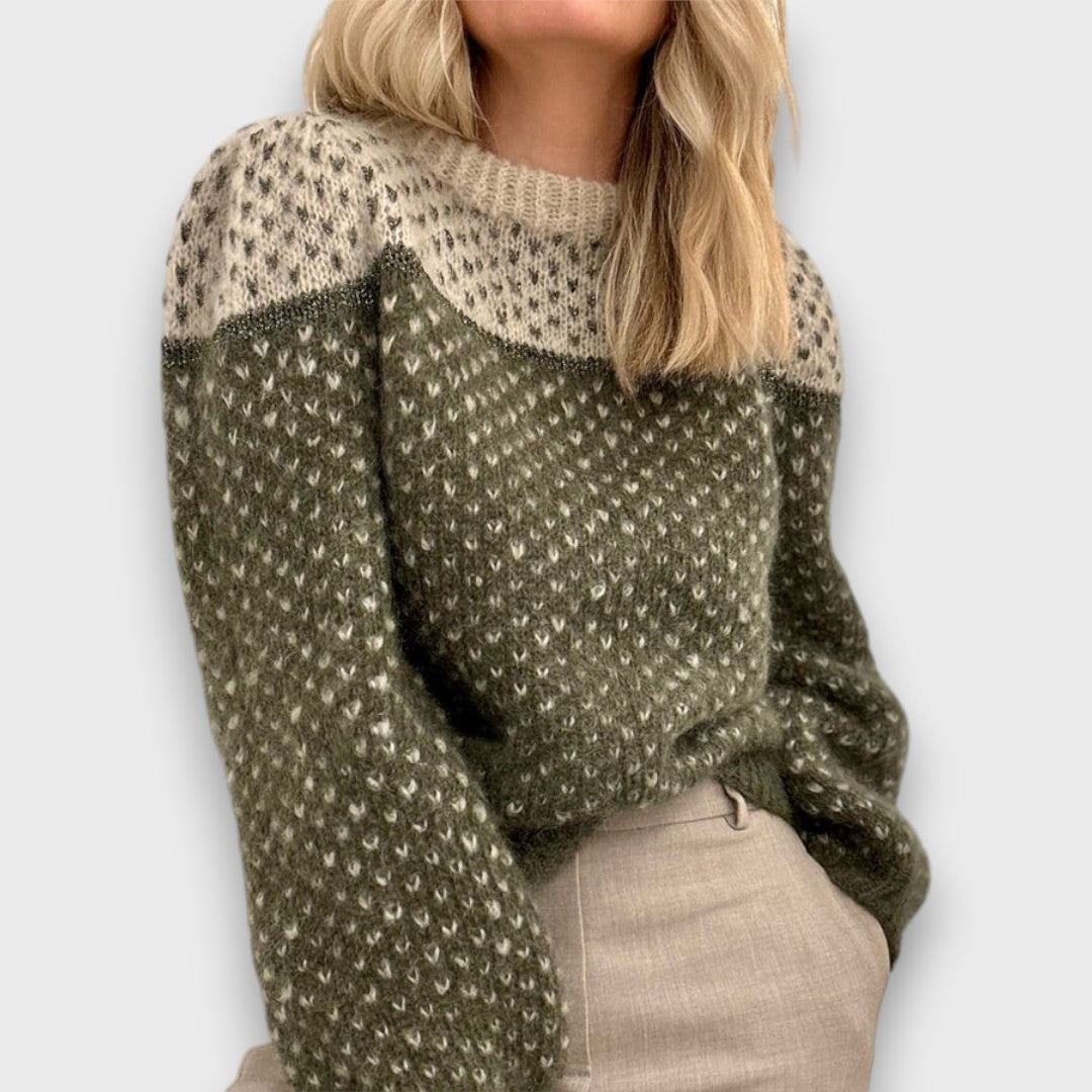 Lorina – Jacquard-Strickpullover