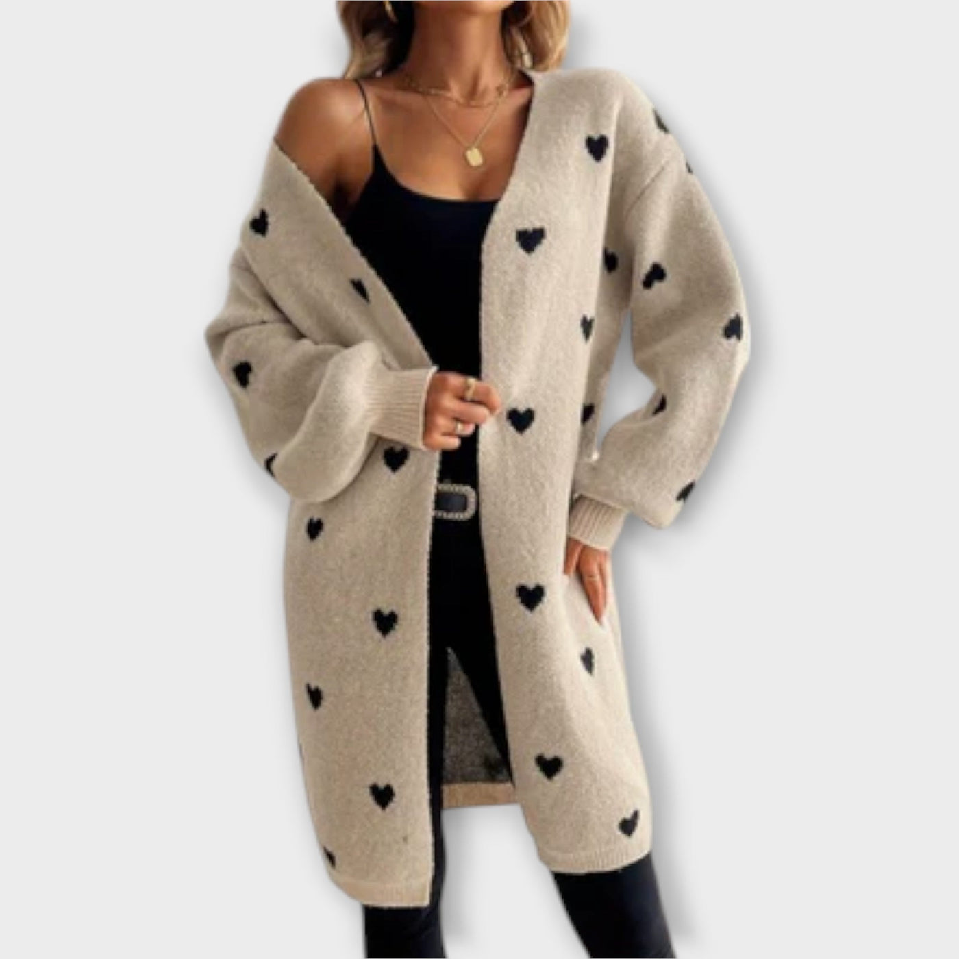 Julenne – Cardigan mit Herzmuster