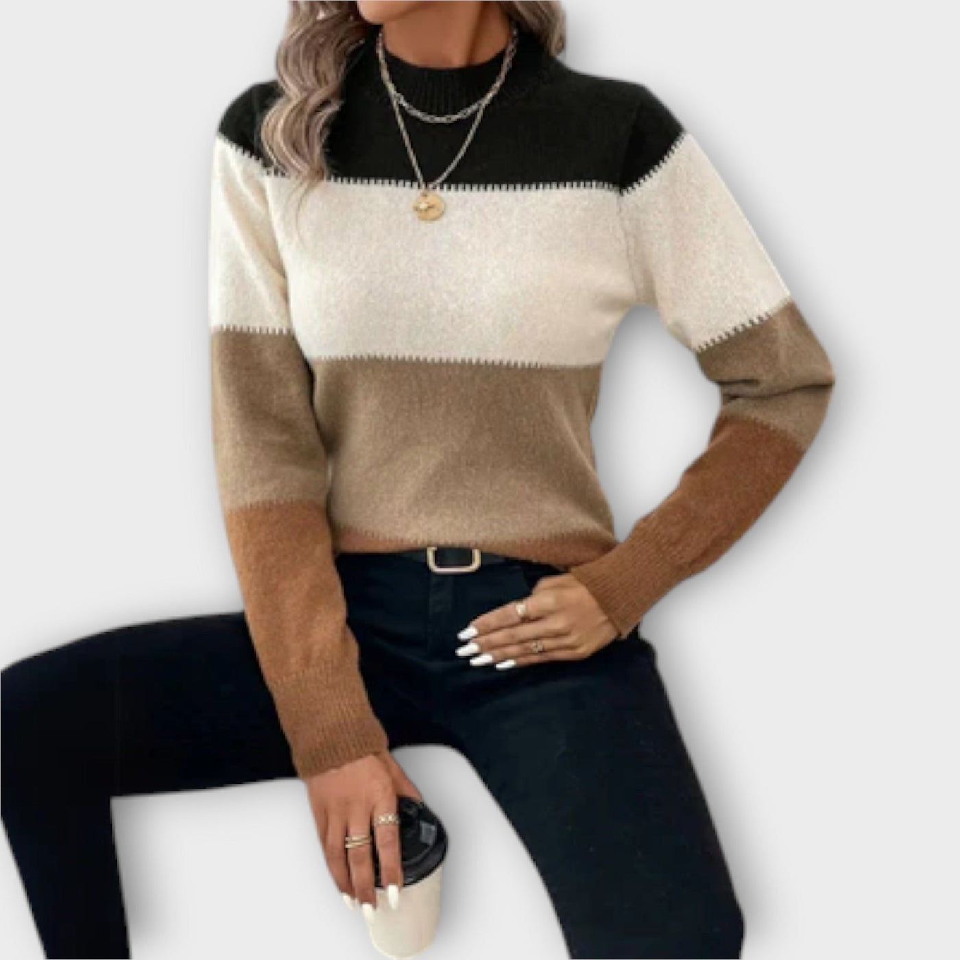 Irelie – Pullover mit Streifenmuster