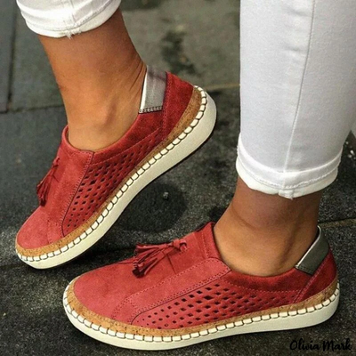 Loafers mit Quasten : stilvolle lässige Slip-ons mit niedrigem Absatz