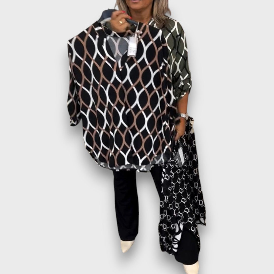 Sarelle – Bluse mit elegantem Muster