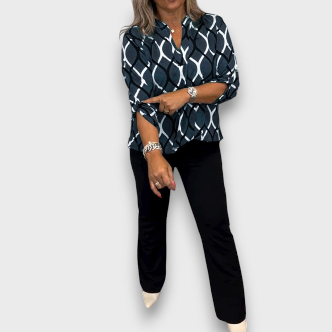 Sarelle – Bluse mit elegantem Muster