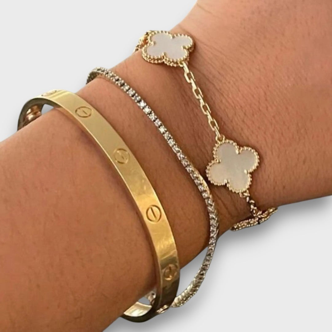 Clover – Armband mit vierblättrigem Glückssymbol