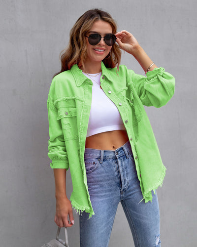 Valerie | Casual Ripped Shirt Jacke für den Streetstyle