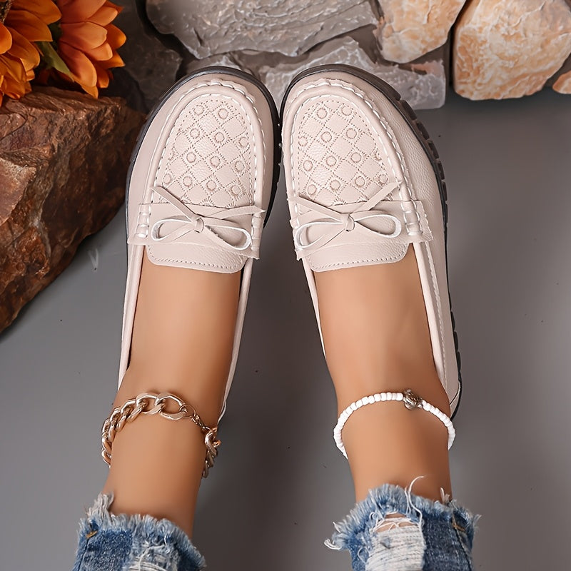 Loafer mit Schleifendeko – Bequeme & Rutschfeste Alltag & Freizeit
