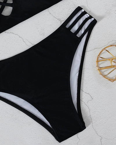 Elicia™ - Mutiger Cross-Strap Bikini