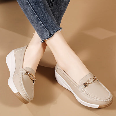 Loafers Bequeme, Leichte, Rutschfeste Schuhe mit Dekorativem Schnallen-Detail
