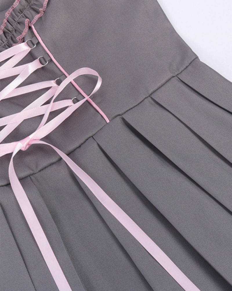 Damen Traditionelles Sommerkleid | Midi Dirndl in Rosa