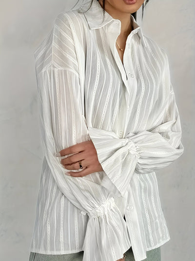 Oriholt | elegantes overshirt mit bedruckten kragen