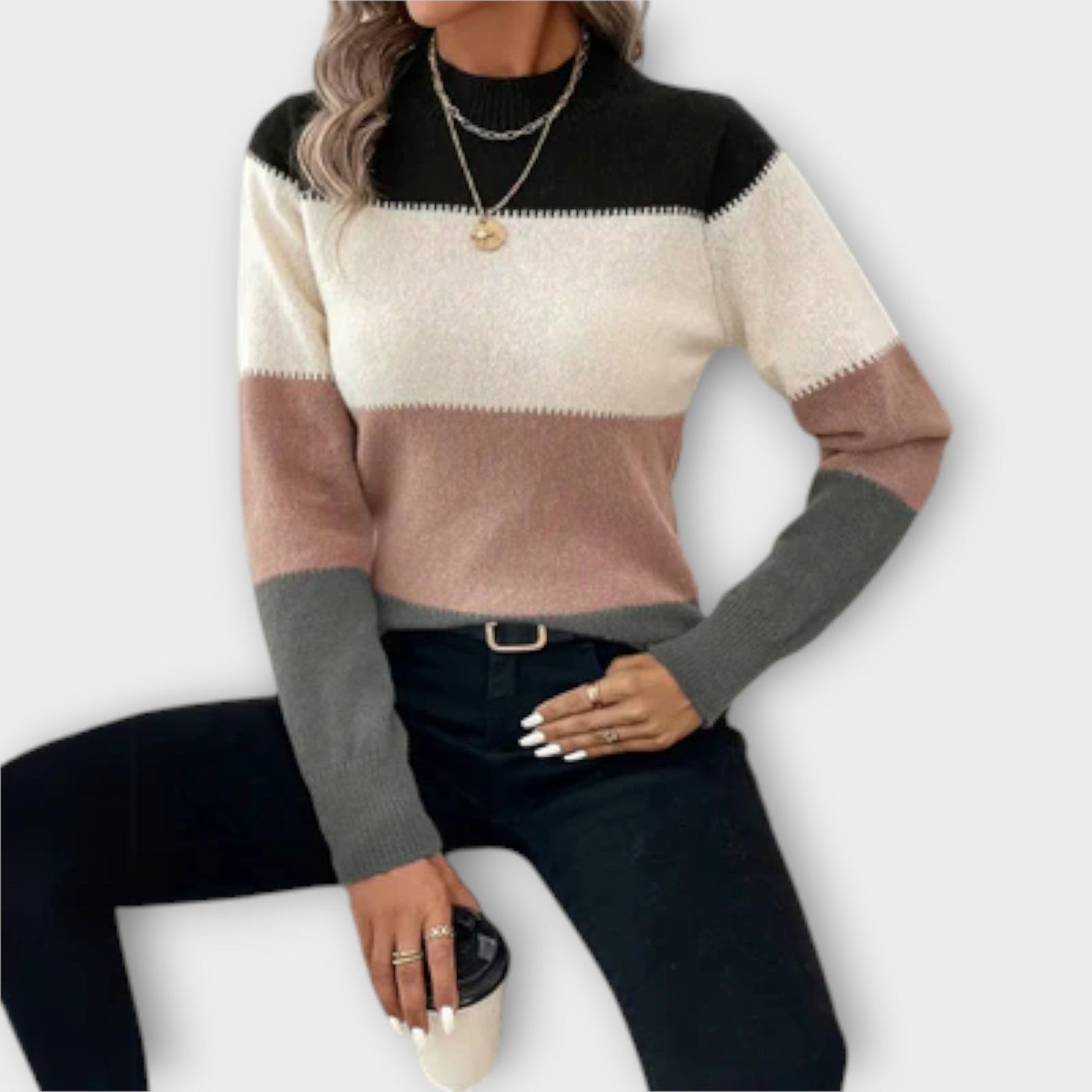 Irelie – Pullover mit Streifenmuster