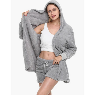 Kuscheliges zweiteiliges Damen-Strickset für den Winter