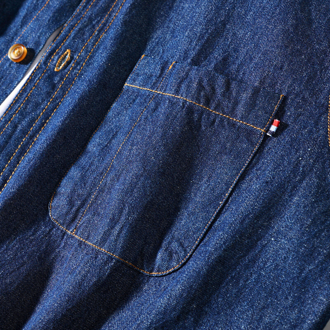 Vincenzo Carlo | Klassisches Denim-Hemd für Herren