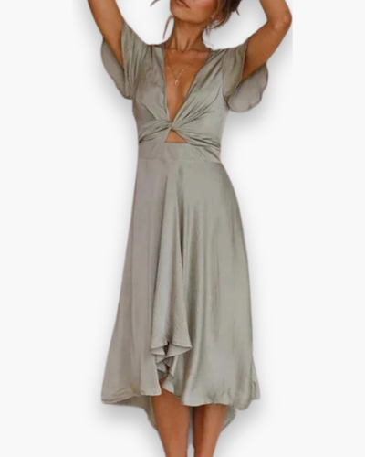 Damen Festliches Fließendes Kleid | Midi