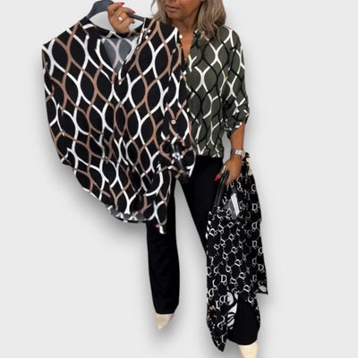 Sarelle – Bluse mit elegantem Muster