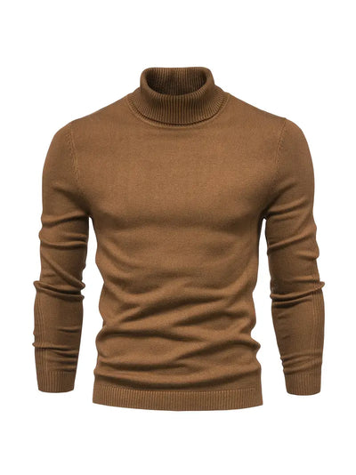 Pullover Herren Rollkragen Slim Fit | Langarm Smart Casual