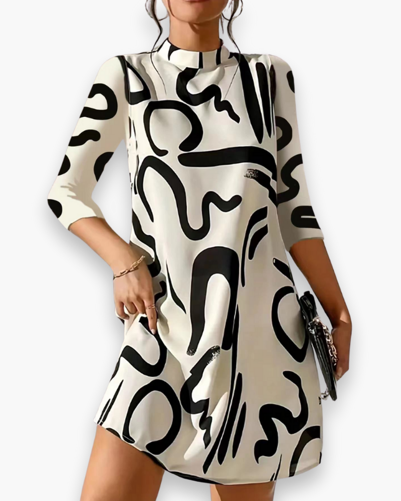 Damen Stilvolles Herbstkleid | Knielang