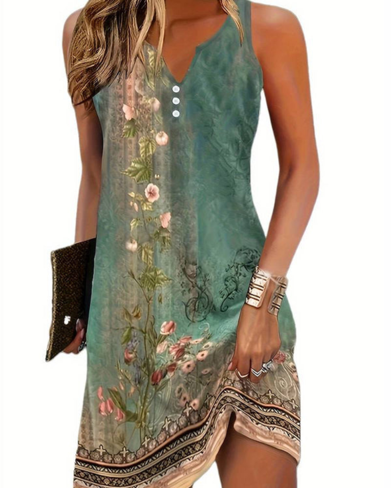 Damen Elegantes Ärmelloses Kleid | Mini