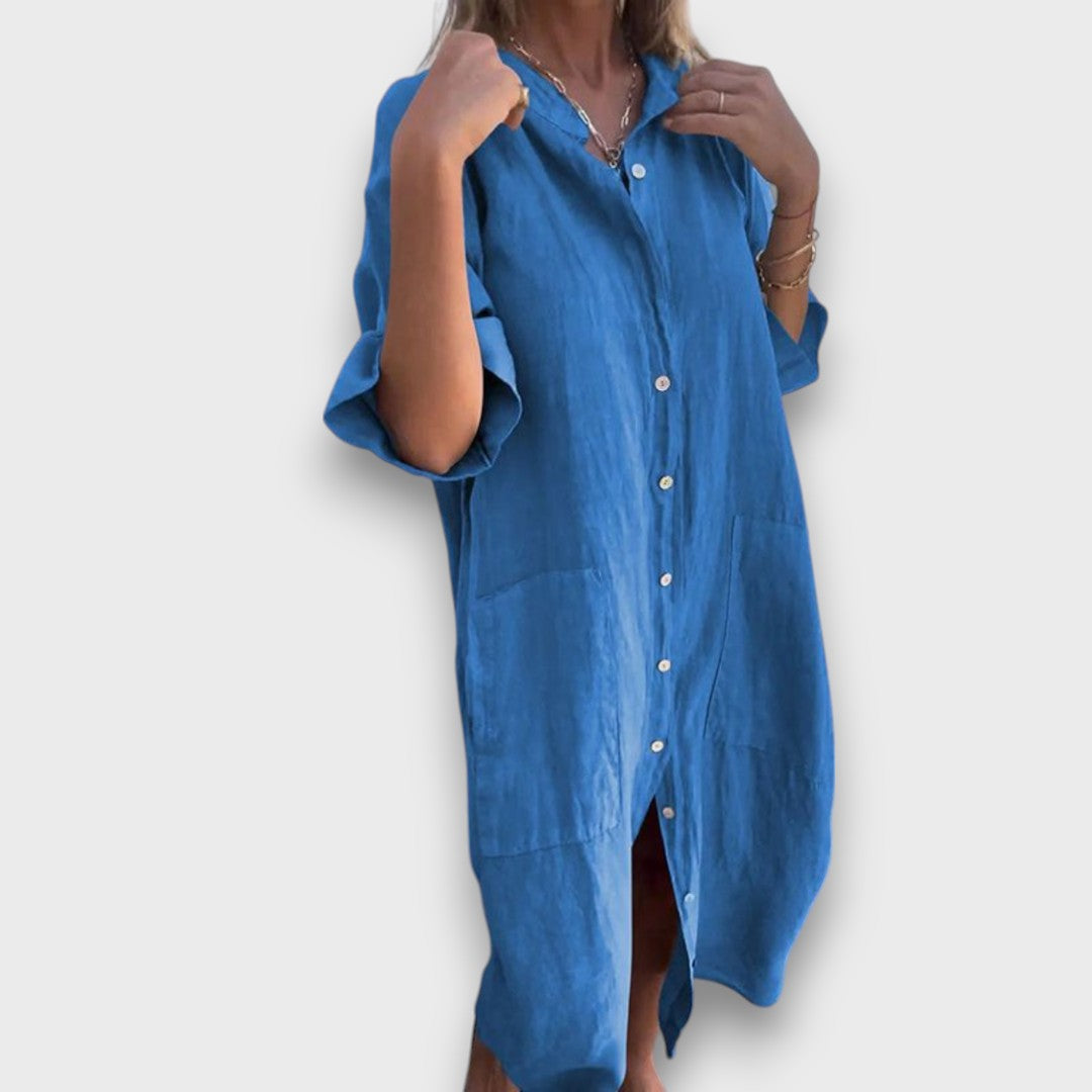 Melanie – Casual Hemdblusenkleid