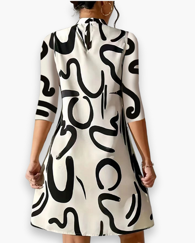 Damen Stilvolles Herbstkleid | Knielang