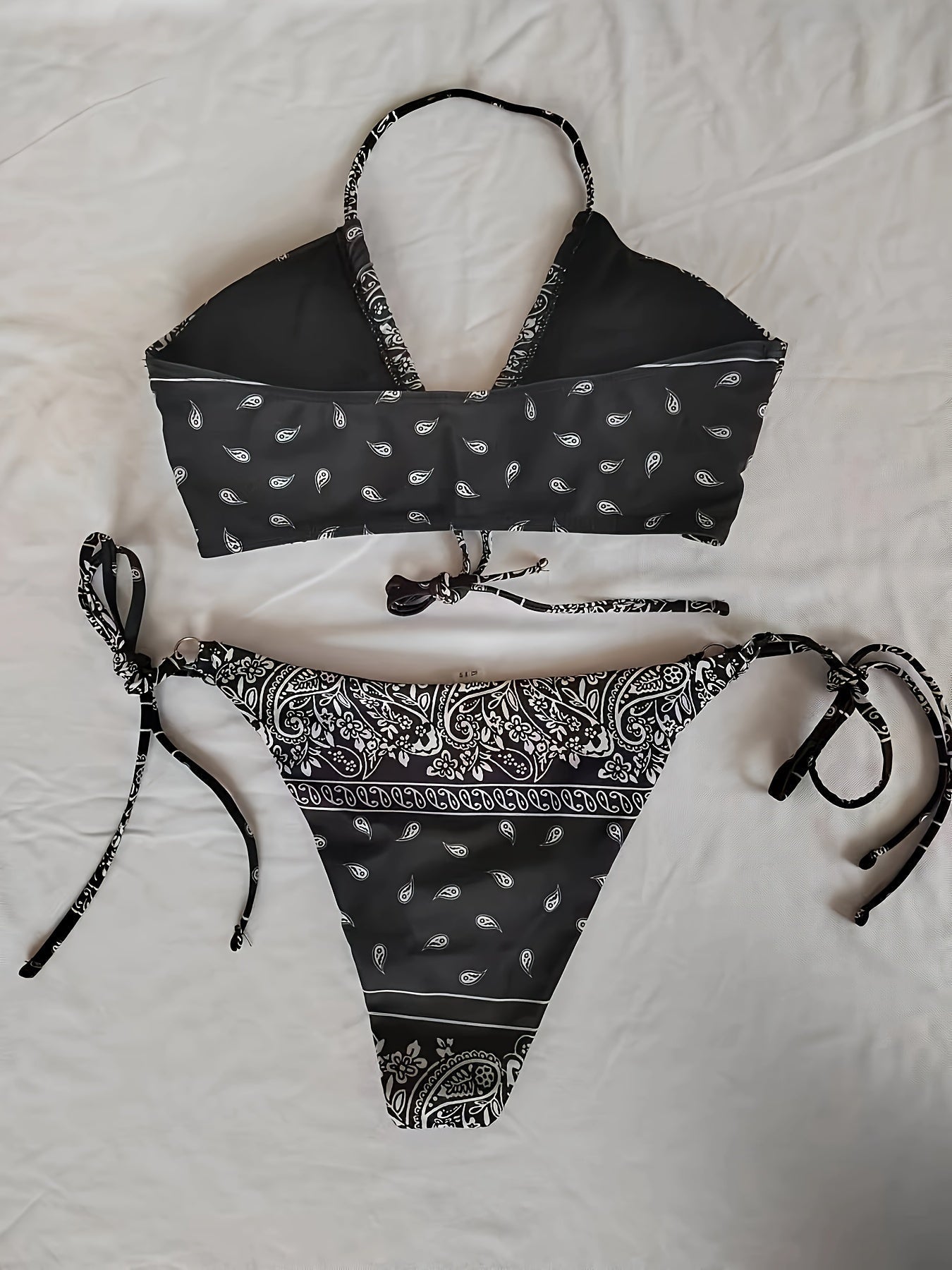Damen Bikini Set – Elegantes Paisley Badeanzug, Leicht & Bequem