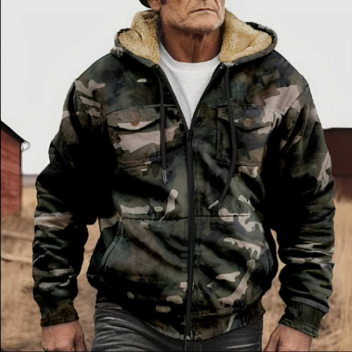 Warme lässige Camouflage Jacke - Theodoro