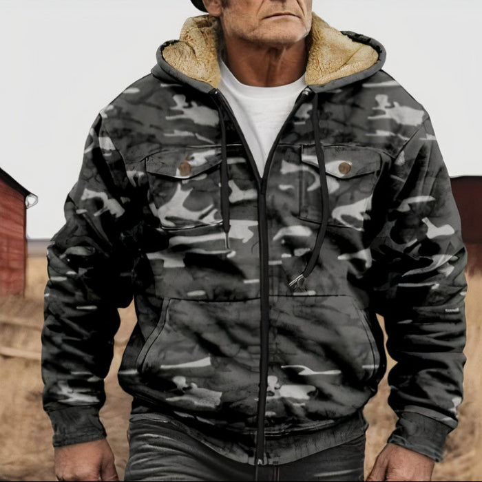 Warme lässige Camouflage Jacke - Theodoro