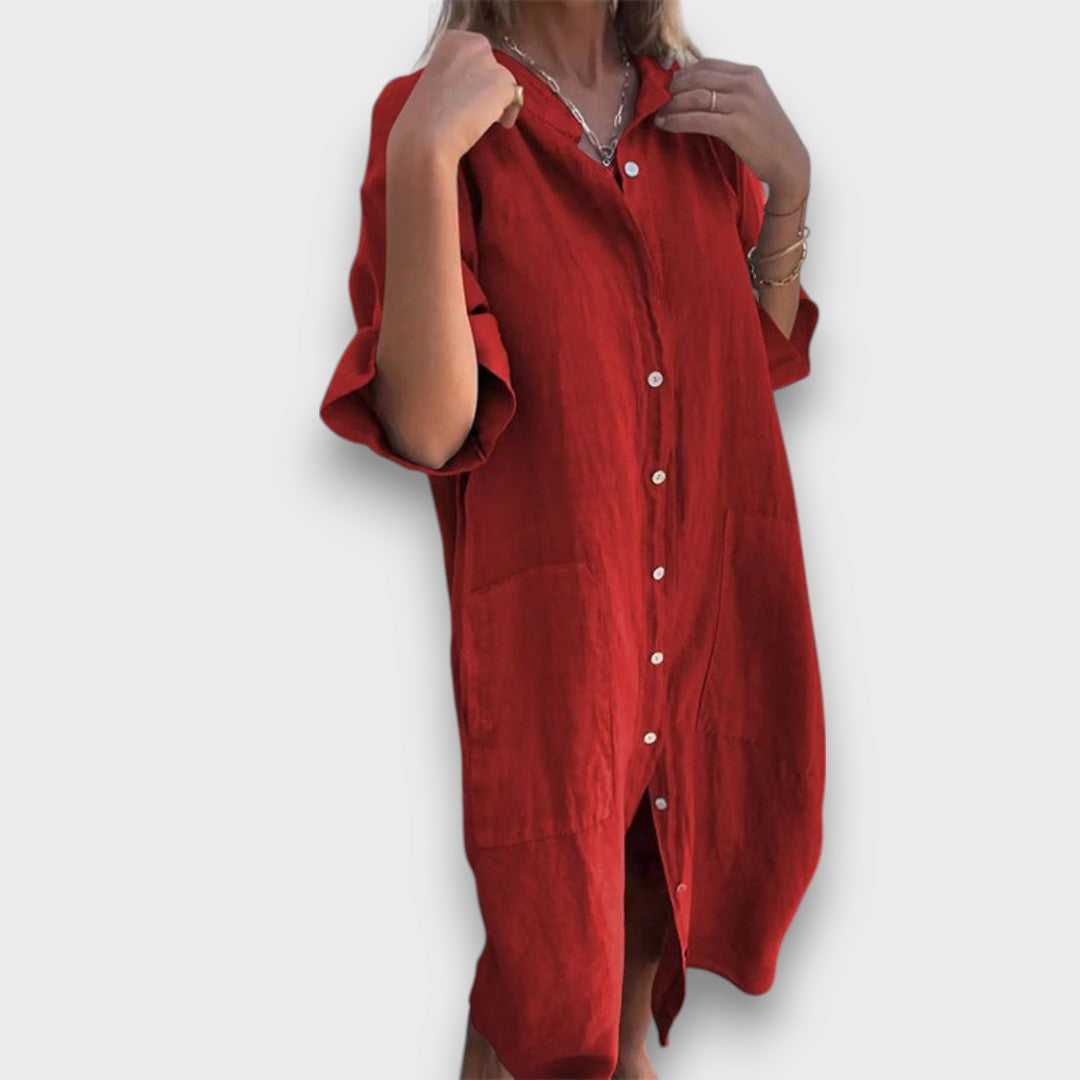 Melanie – Casual Hemdblusenkleid