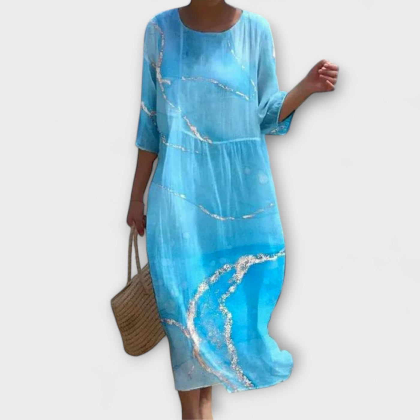 Florielle – Fließendes Kleid mit Blumendruck