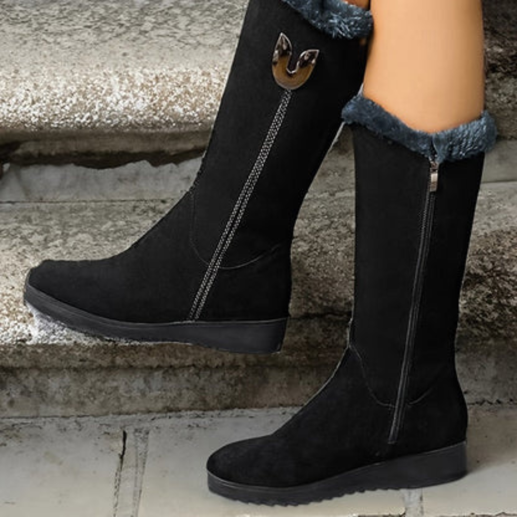 Isabella | Gefütterte Damen-Winterstiefel mit Profilsohle