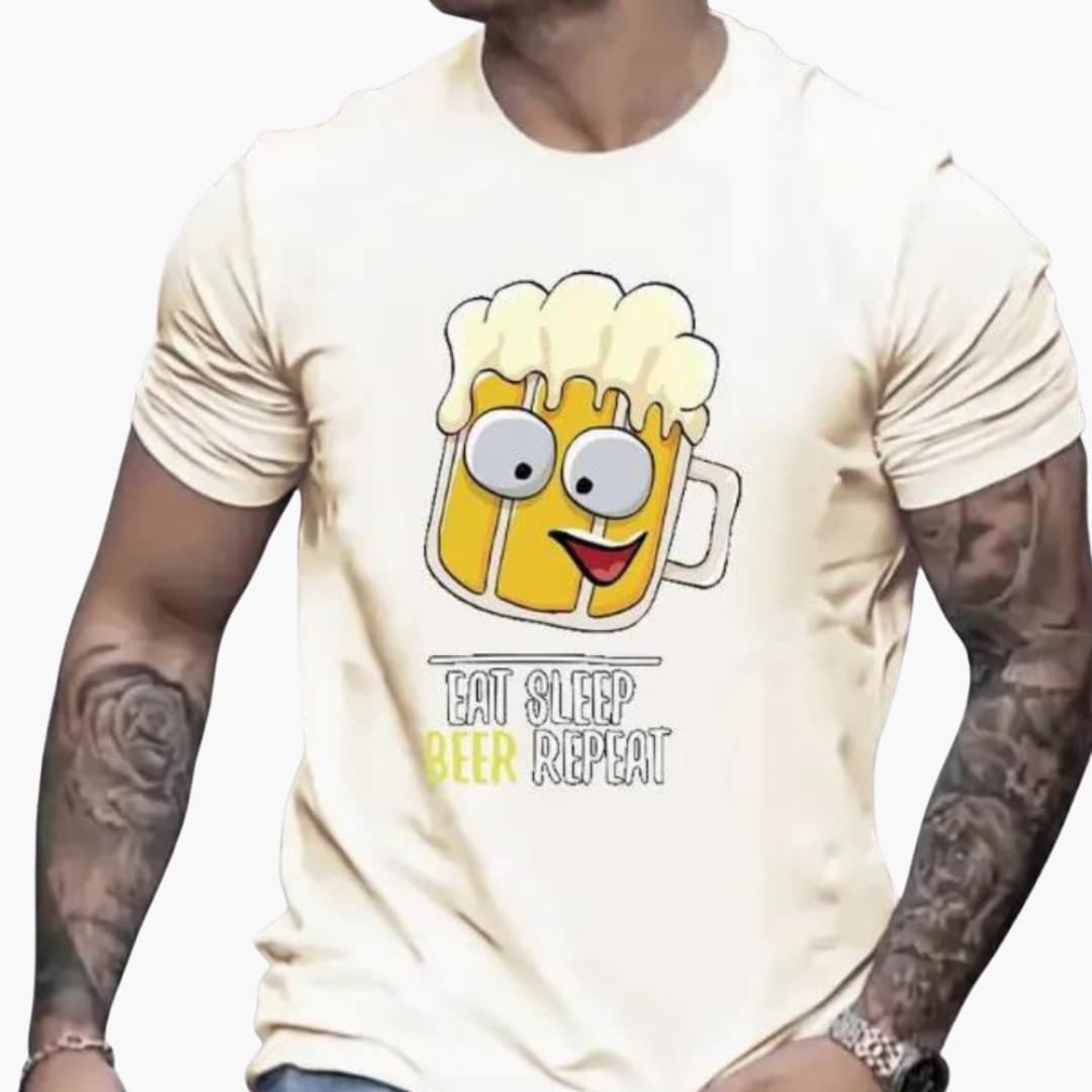Biermotiv T-Shirt für Herren - Oktoberfest 2025