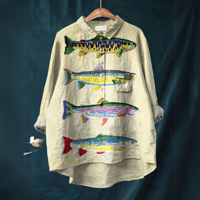 Darcy™ - Fisch Kunst Shirt