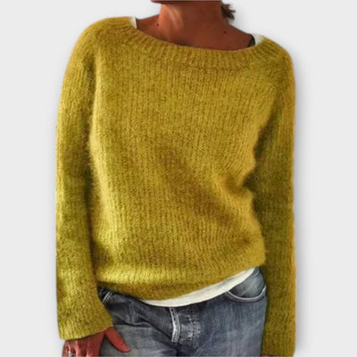Roria – Einfarbiger Strickpullover