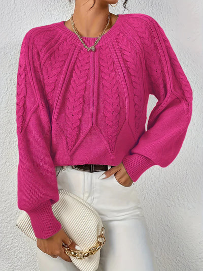 Lea | Eleganter Damenpullover mit feinem Strickmuster