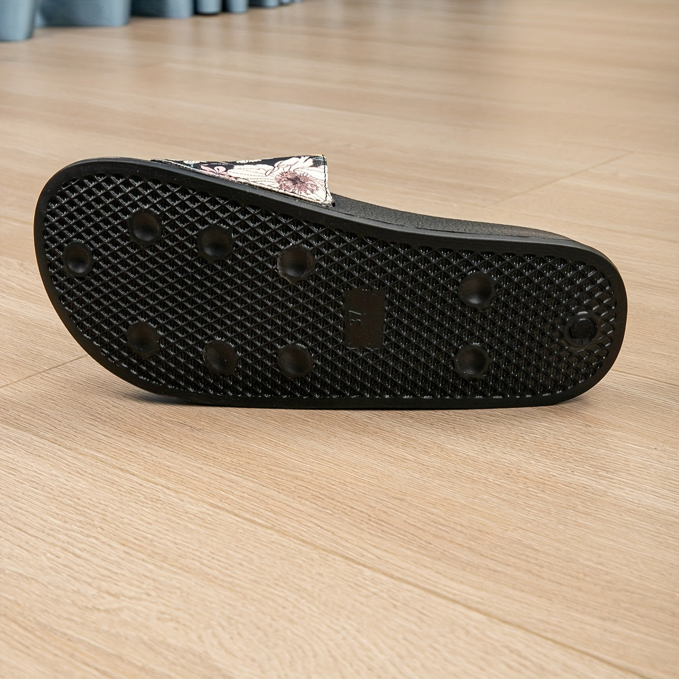 Damen Sommer Hausschuhe – Weiche EVA-Sohle, Bequeme Slipper mit Blumendruck