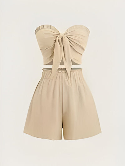 Sophie | Romantisches Date am Meer Top + Shorts Slim Fit