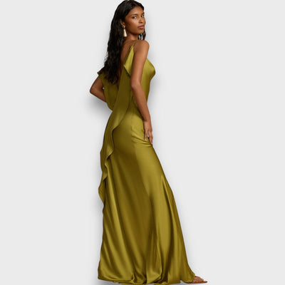 Aurelia – Satinkleid mit offenem Rücken