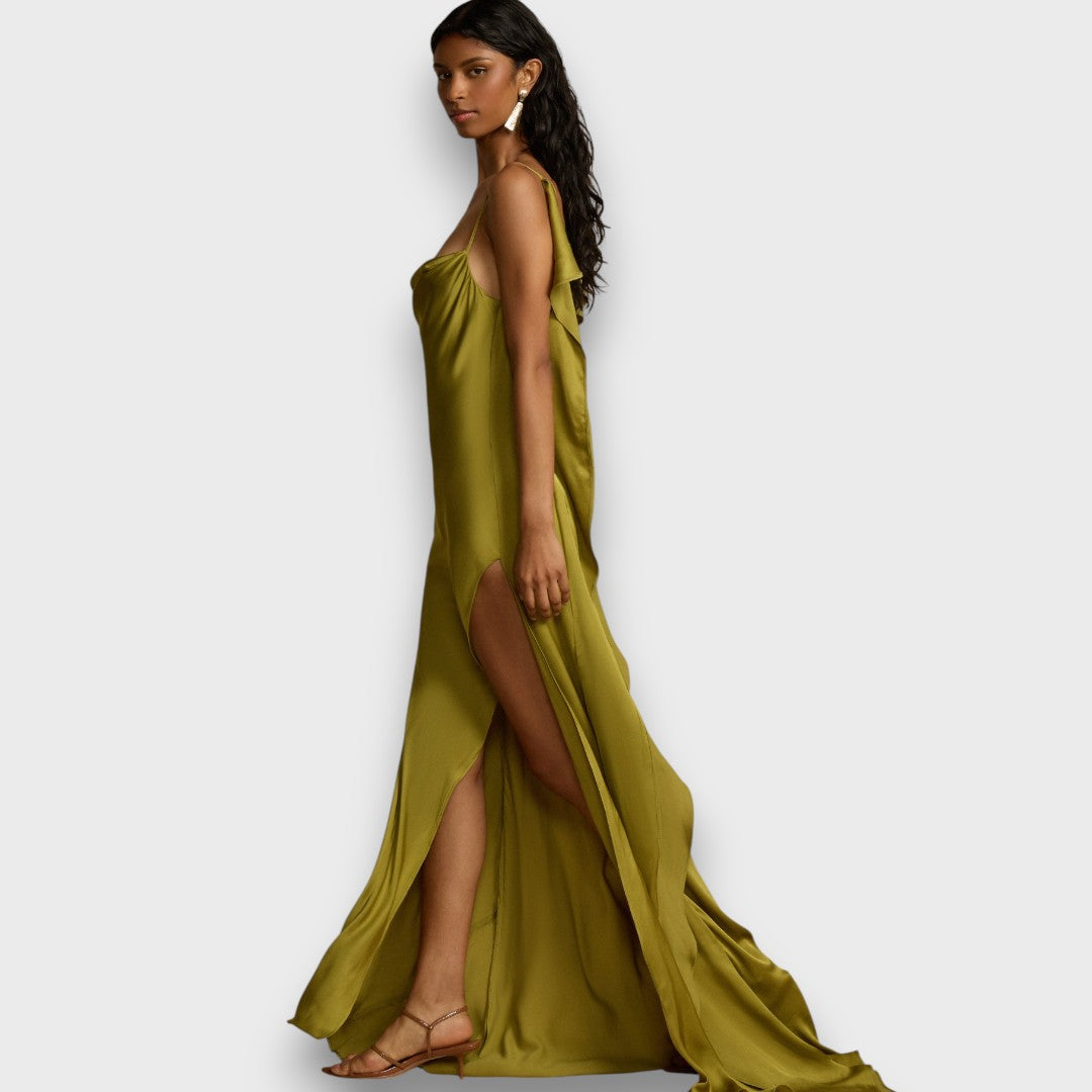 Aurelia – Satinkleid mit offenem Rücken