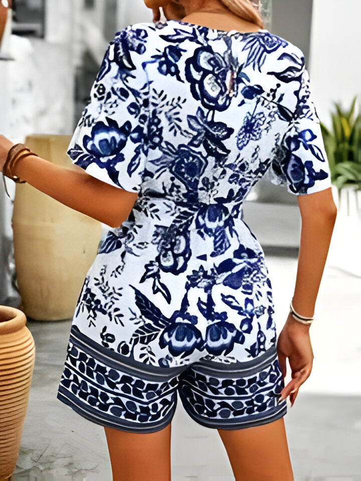 Johanna | Eleganter Jumpsuit mit Blumenmuster für Damen