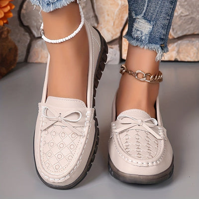 Loafer mit Schleifendeko – Bequeme & Rutschfeste Alltag & Freizeit